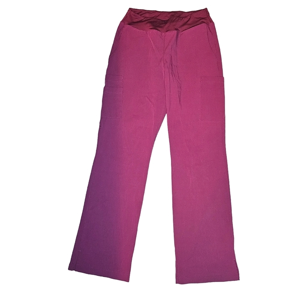 Health Pro Stretch Raspberry Scrub Pants size S